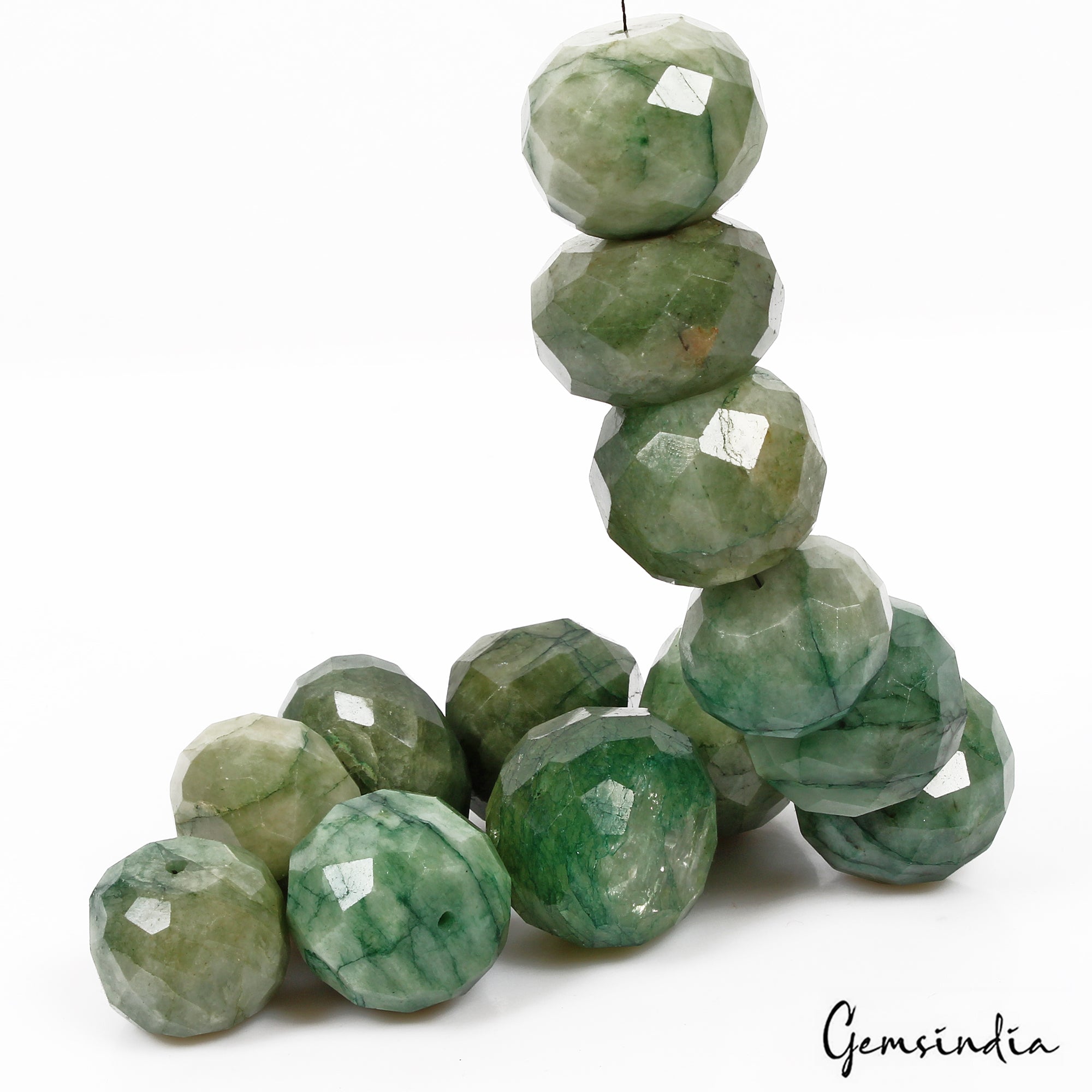 Emerald Lot, Loose Gemstone, Color Enhanced, Green — 13 Pieces, 20mm to 26mm, 1150 Ct, Brazil