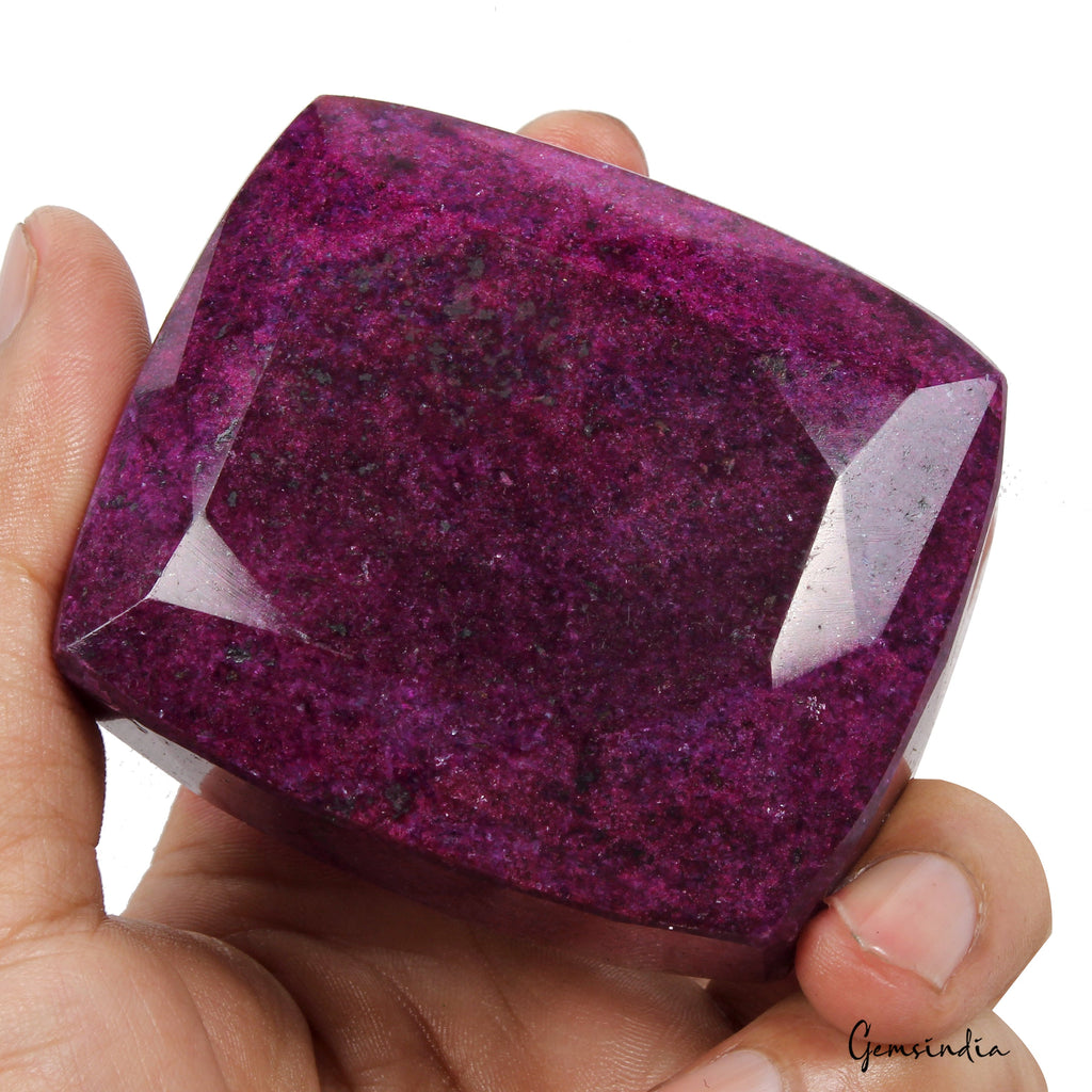 Natural Pink Red Ruby 2620 Ct Cushion Cut Loose Earth mined Museum Size Gemstone