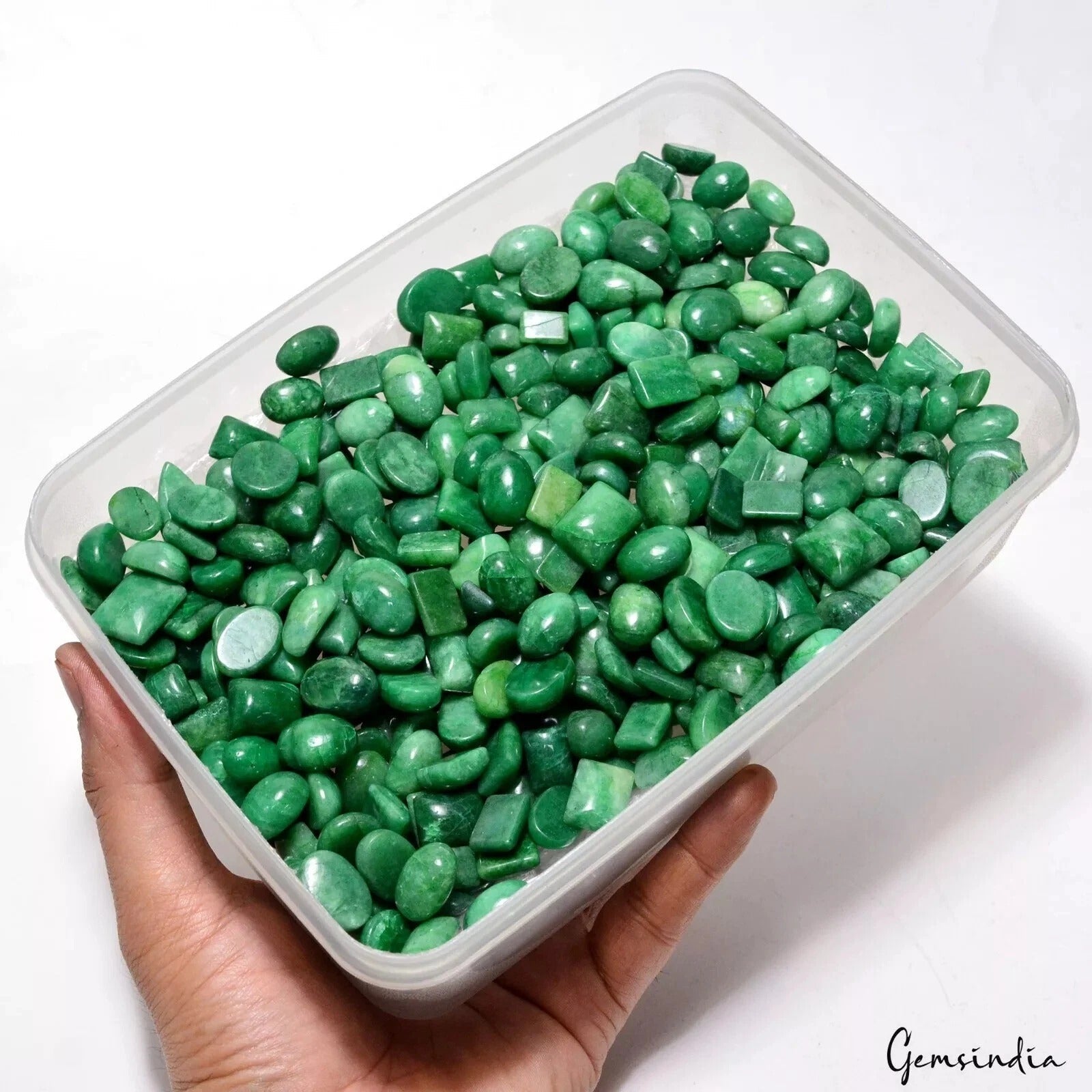 4650 Ct Natural Brazilian Green Emerald Cab Mix Shape Loose Gemstones 405 Pcs