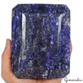 1.8 kilo Natural Deep Blue Beryl Specimen - Large Polished Octagon Cut Gemstone
