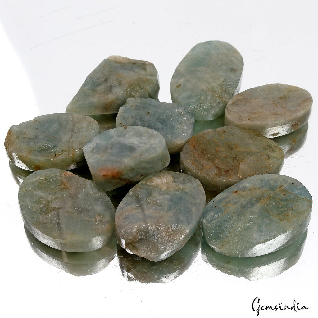 650 Cts/10 Pcs Natural Untreated Beryl Aquamarine Rough Druzy Wholesale Gems Lot