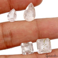 4 Pcs Natural Pink Morganite Mix Cut 8mm-13mm Loose Certified Gemstones~ 15.30Ct
