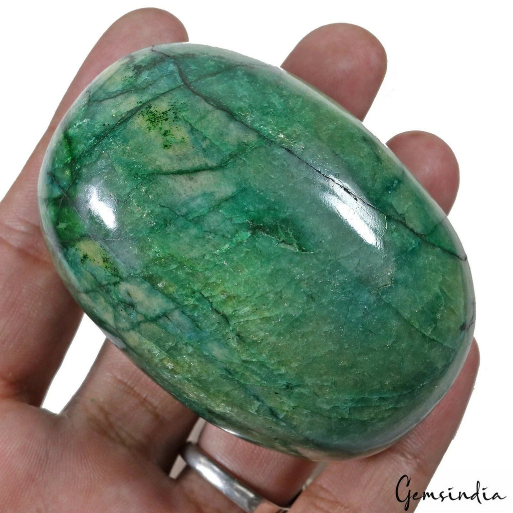 1220 Ct Natural Brazilian Green Emerald Oval Cab Huge Earth Mined Loose Gemstone