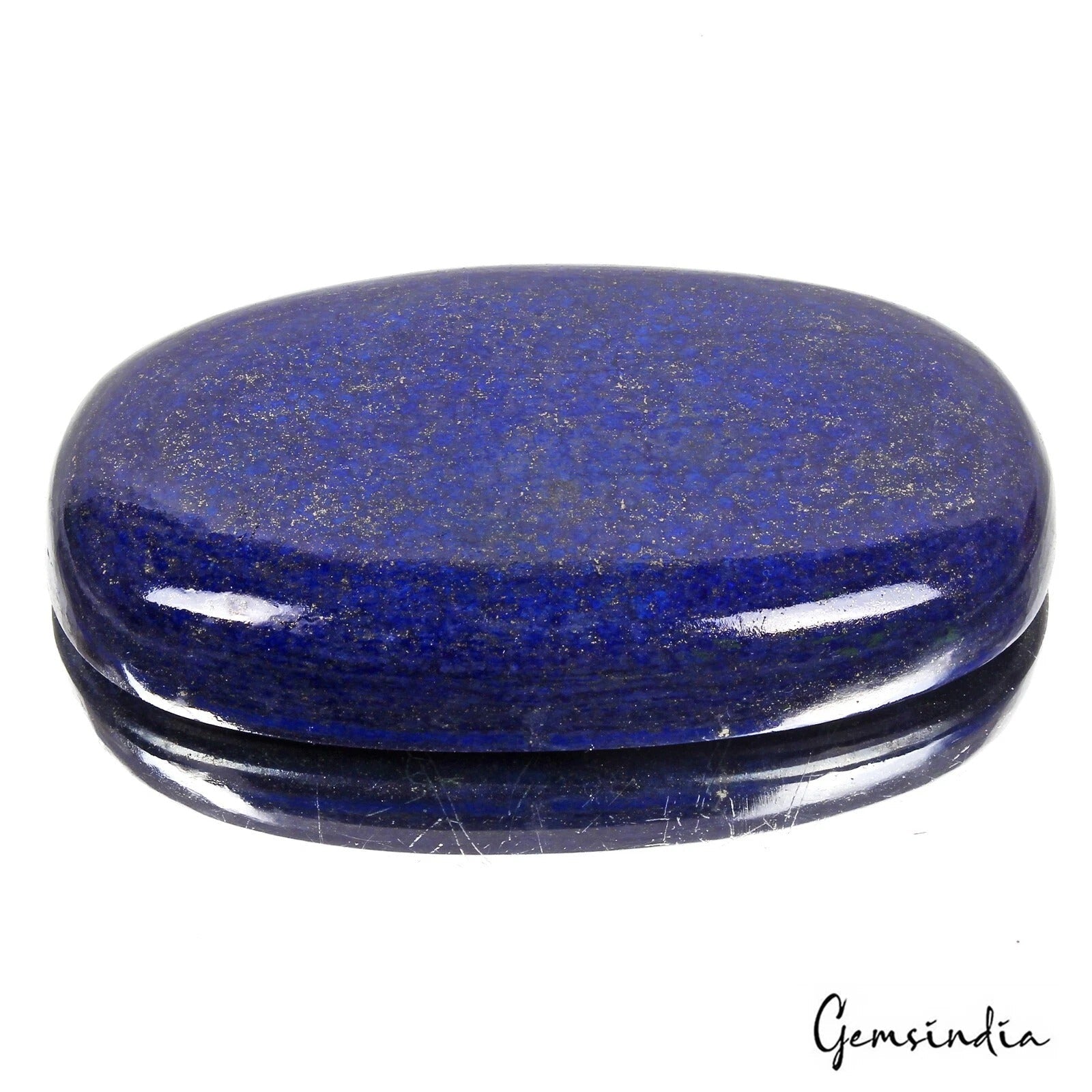 3510 Cts Natural Blue Lapis Lazuli Gold Pyrite Oval Cab Loose Huge Size Gemstone