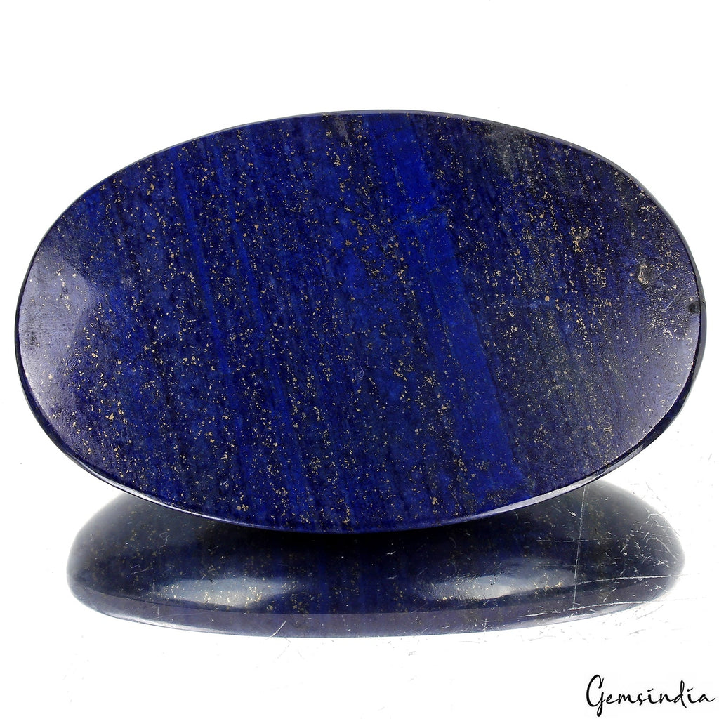 1120 Cts Natural Blue With Gold Flecks Lapis Lazuli Oval Cab Loose Huge Size Gem