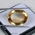 Citrine Loose Gemstone, Untreated, Yellow — 25 x 21 x 13 mm, 48.50 Ct, Brazil