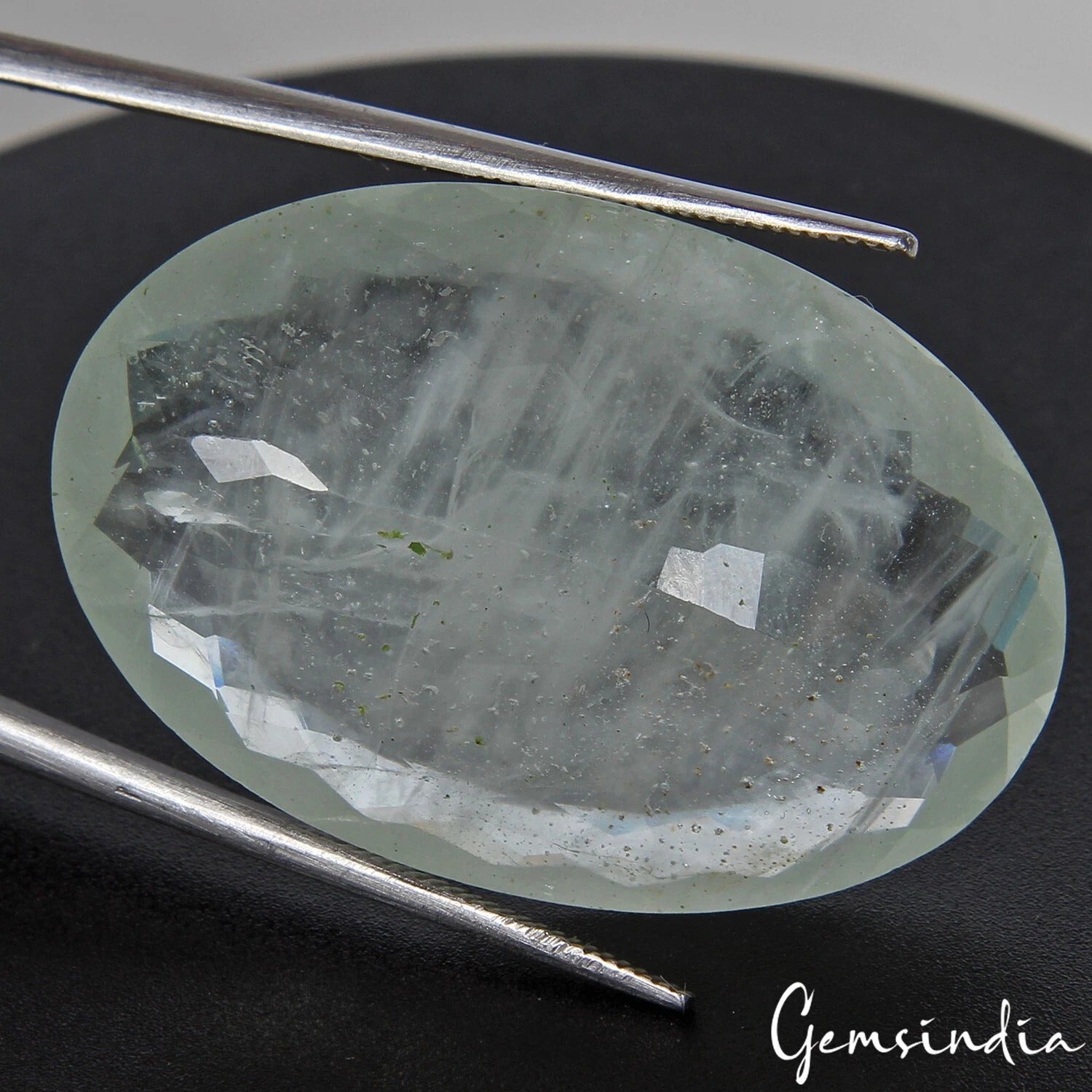 Aquamarine Loose Gemstone, Untreated, Blue — 32x22x8 mm, 40.80 Ct, Brazil