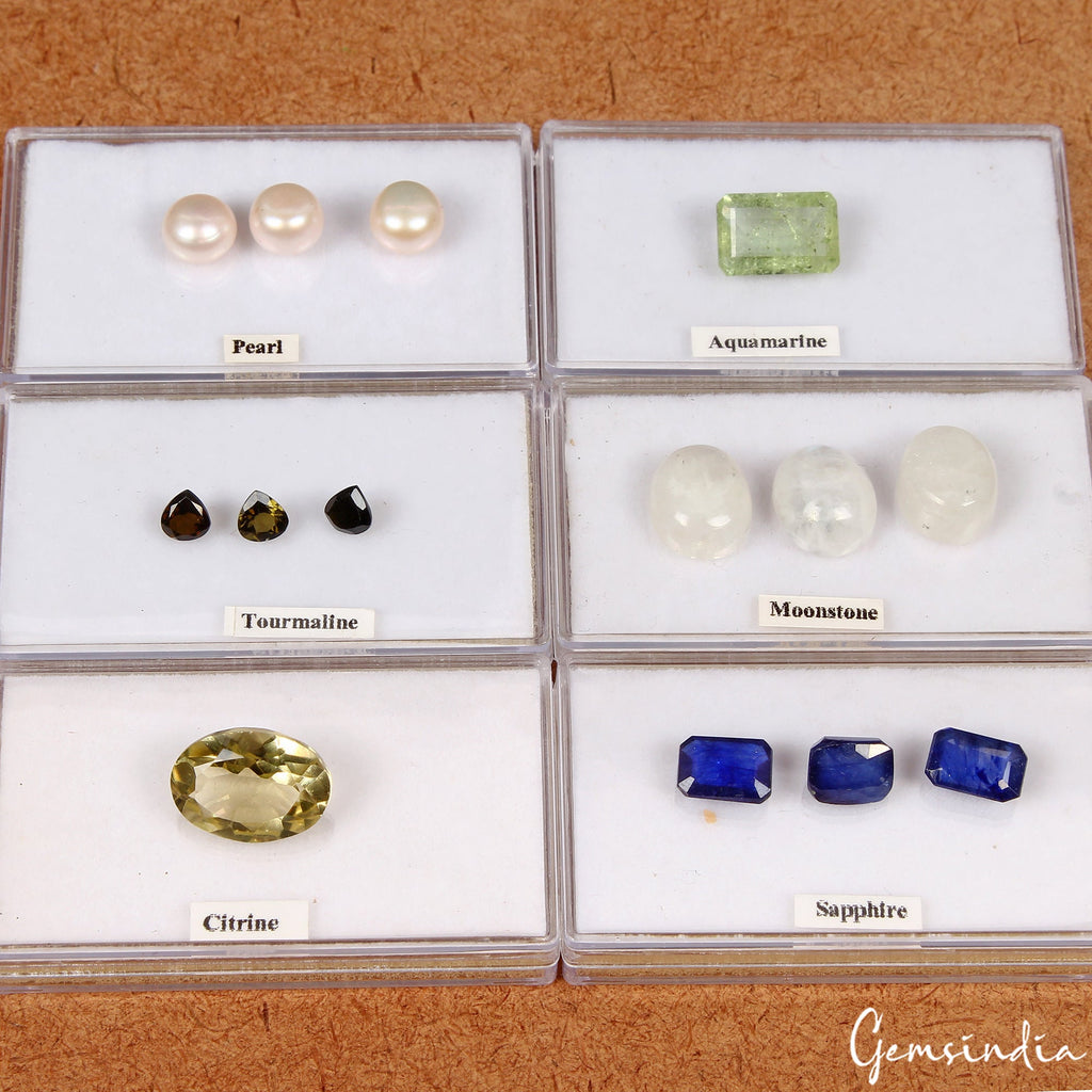 MIX LOT LOOSE FACETED NATURAL GEMSTONES MIXED GEMS WHOLESALE LOOSE GEM ~43+ CTS