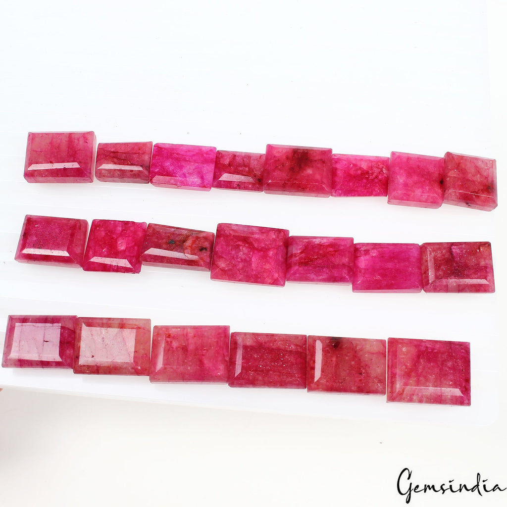 380 Ct Natural Red Beryl Baguette Cut Loose Wholesale Gems Lot 21 Pc For Jewelry