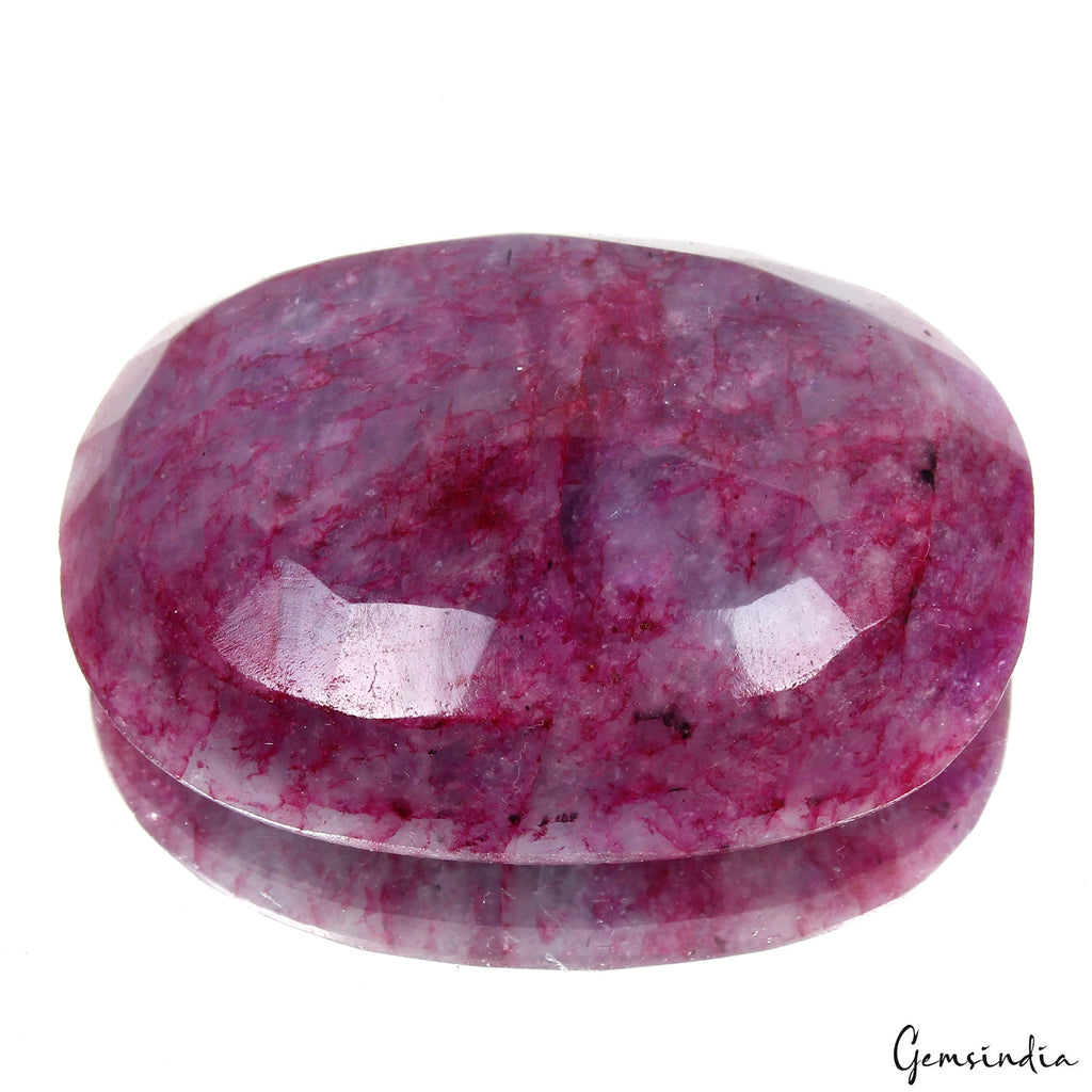 Huge 220 Cts Natural Red Beryl Bixbite Oval Cut Loose 52*37*15mm USA Gemstone