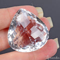 Quartz Loose Gemstone, White — 31x29x16mm, 79.40 Ct, Madagascar