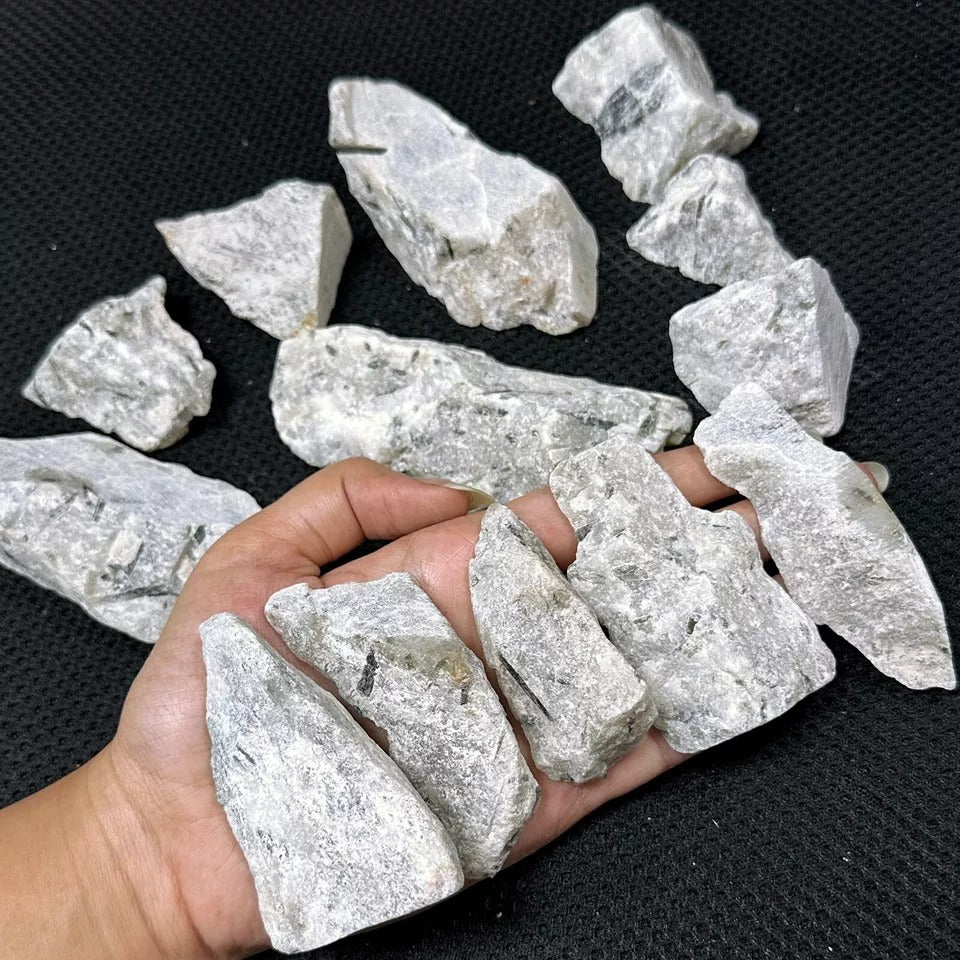 1 Kilo/13 Pcs Natural Rutilated Quartz Rough Crystal Mineral Gemstones Specimens