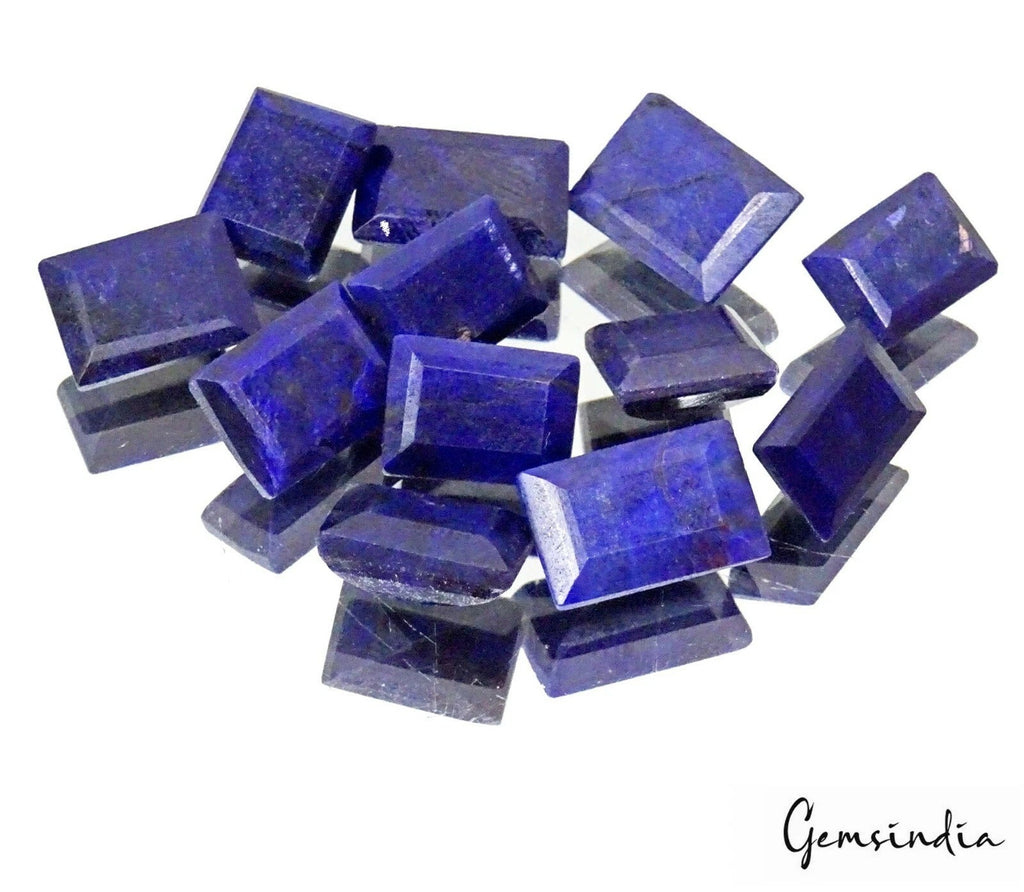 134.20 Ct Natural Blue Sapphire Baguette Cut Loose Gemstone Lot 12Pc For Jewelry