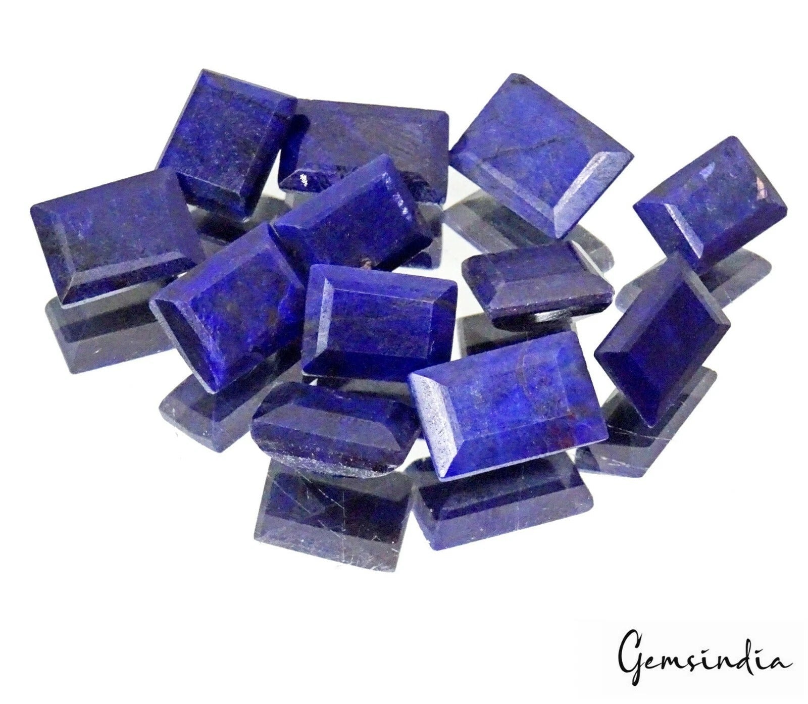 134.20 Ct Natural Blue Sapphire Baguette Cut Loose Gemstone Lot 12Pc For Jewelry