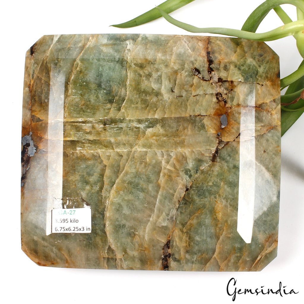 Aquamarine Loose Gemstone, Octagon cut, Untreated — 17975 Ct (3.59 Kg), Brazil