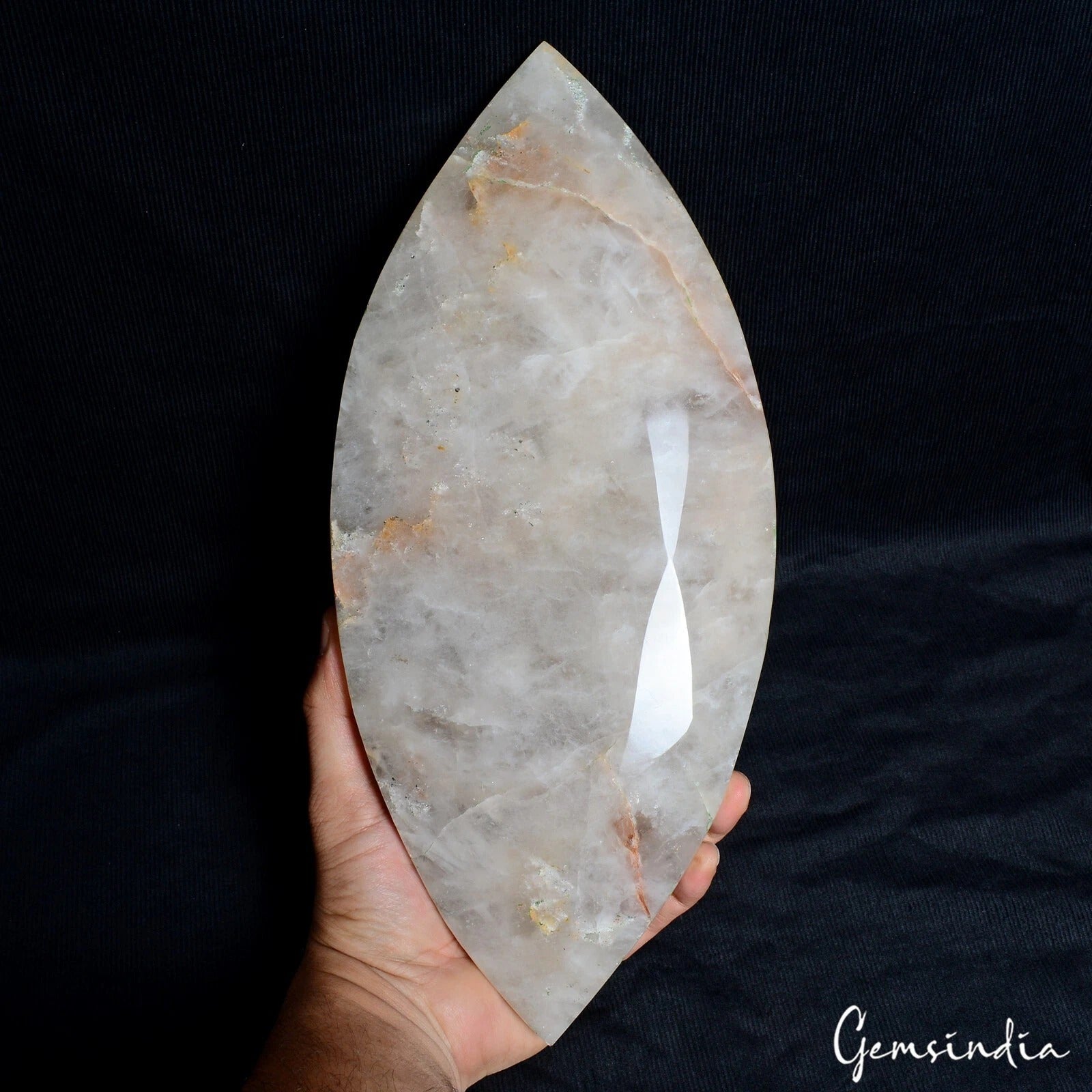 3.56 Kilo Natural Untreated Brown Smoky Quartz Marquise Cut Huge Museum Size Gem