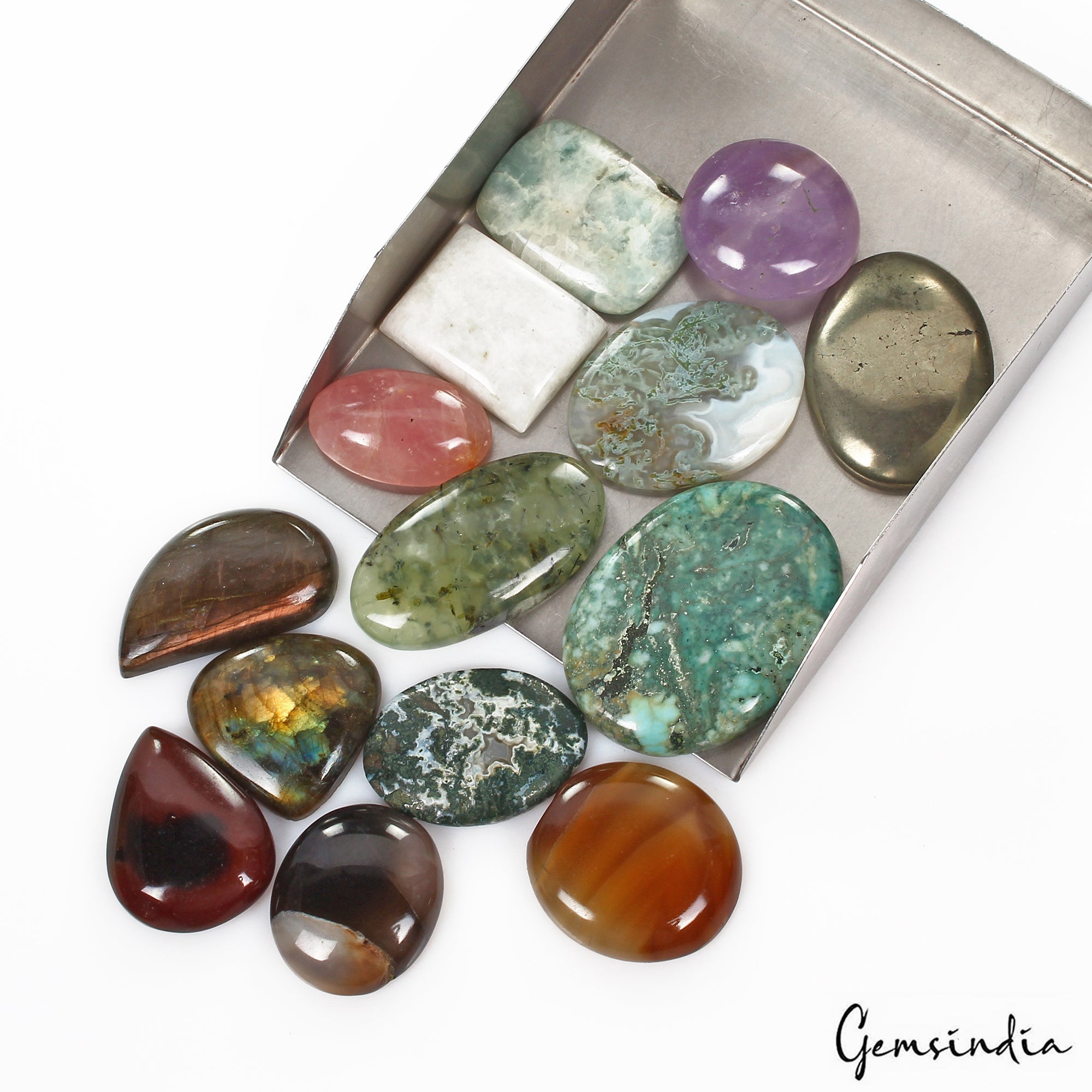830 Ct/14 Pcs Natural Multi Color Untreated Mix Cab Loose Wholesale Multi Gems