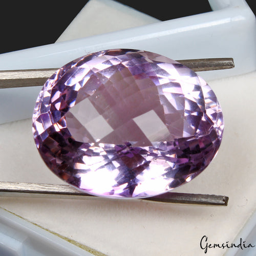 Amethyst Loose Gemstone, Untreated, Purple — 23x18x14mm, 34.40 Ct