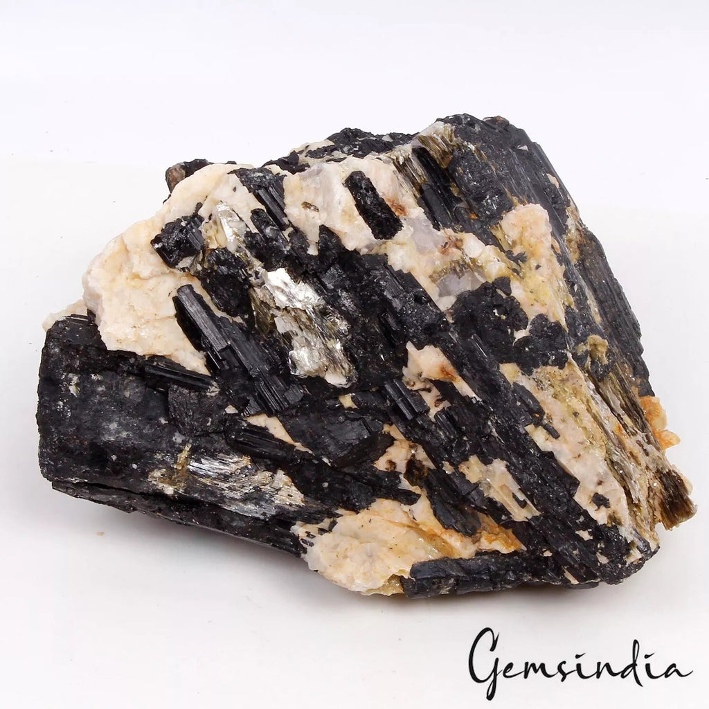 Massive Black Tourmaline w/ Feldspar Erongo Mountain Namibia Specimen Rough 2 Kg