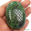680 Ct Natural Green Brazilian Emerald Oval Cut Earth Mined Carving Loose Gems