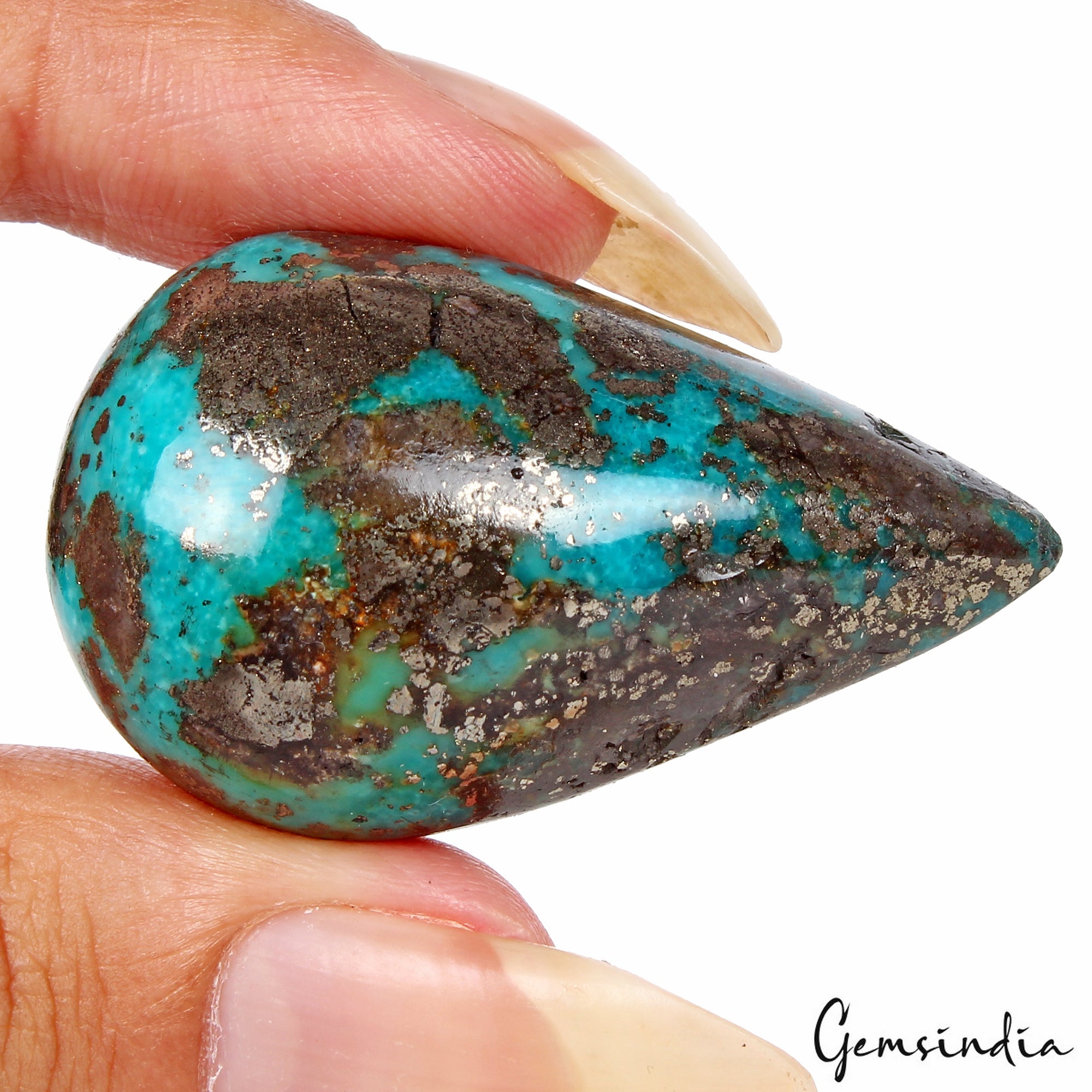 97.50 Ct Persian Turquoise Top Quality Untreated Firoza Gemstone