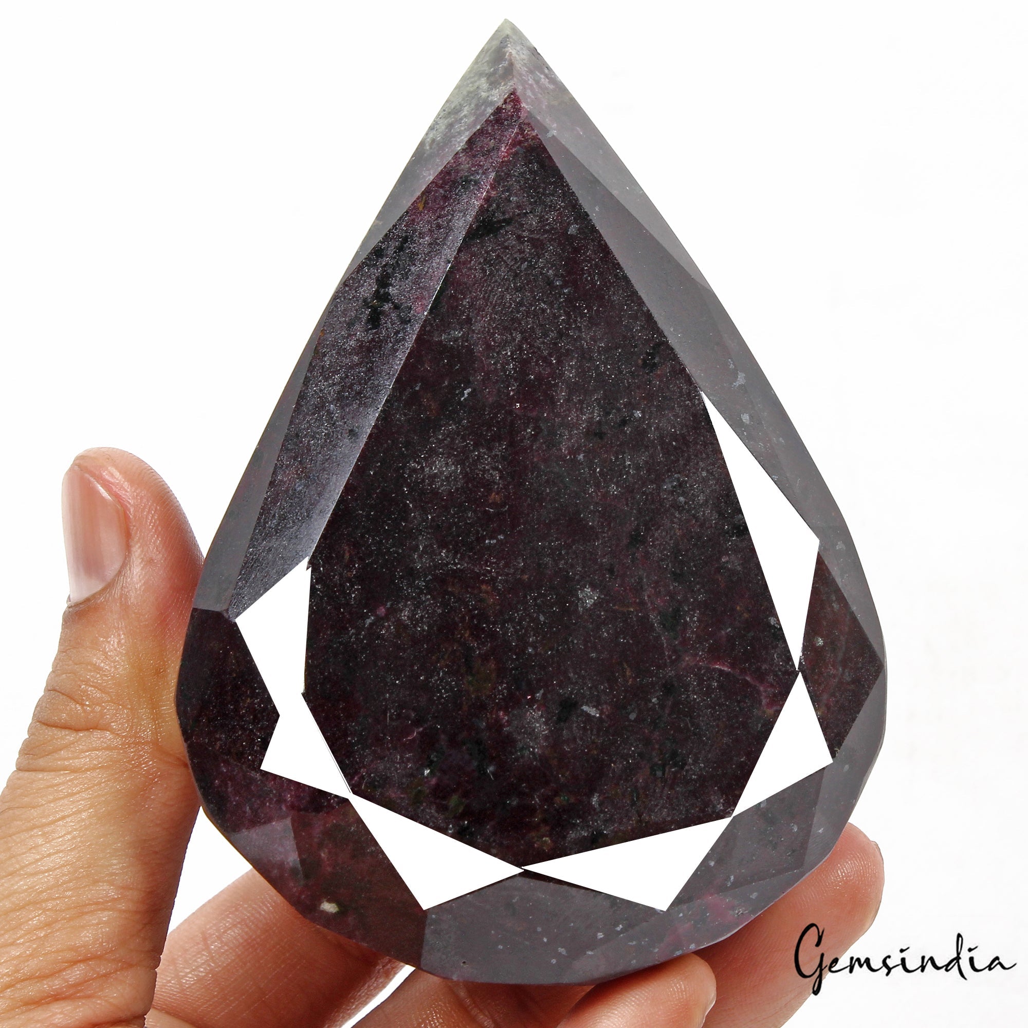 RARE 810 Gram Natural HUGE Untreated Dark Red Ruby Pear Cut Museum Size Gemstone