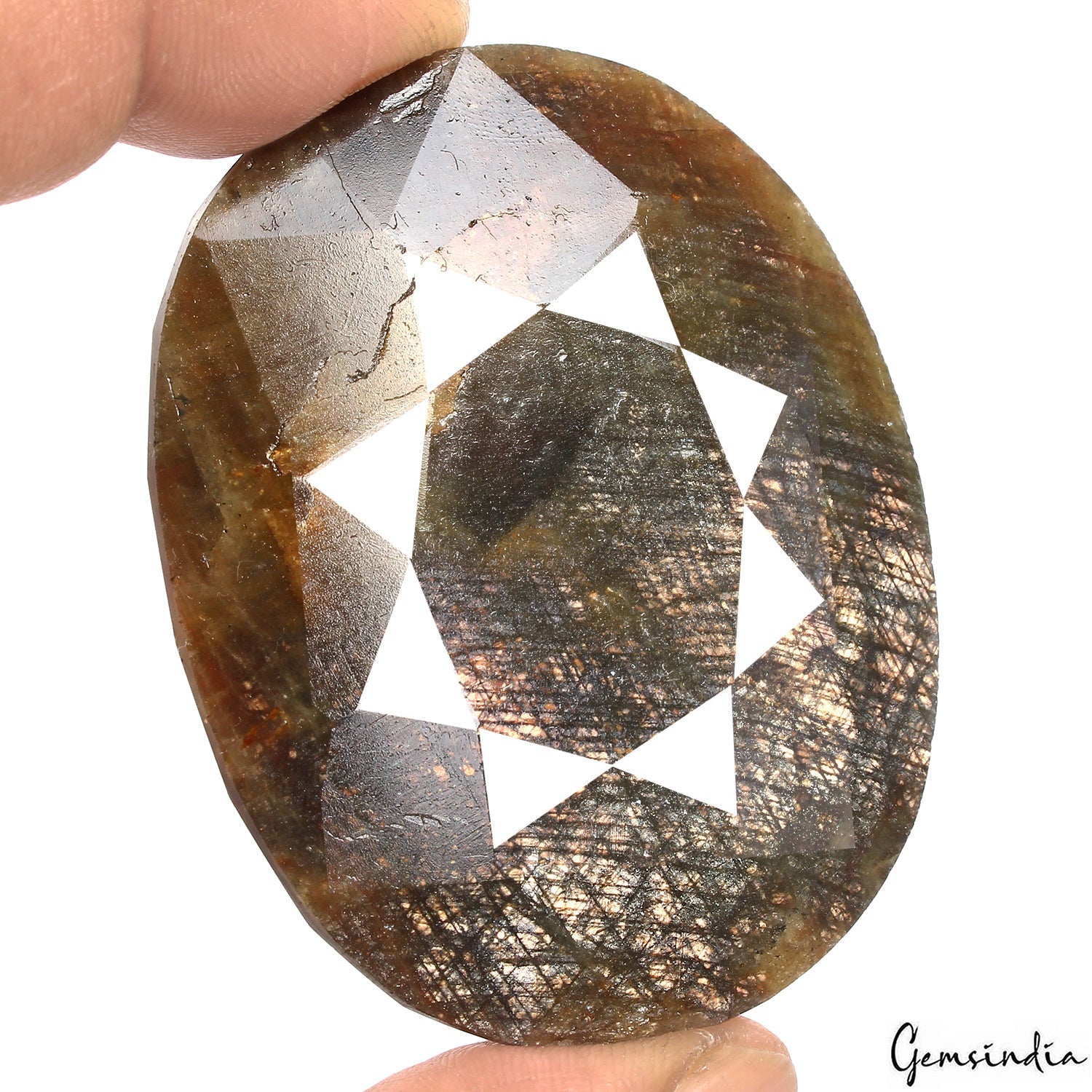 620 Ct Natural Untreated Golden Sheen Sapphire Oval Cut Faceted Earth Mined Gems