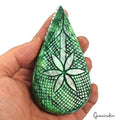 1130 Ct Natural Green Brazilian Emerald Pear Carving Museum Size Loose Gemstone