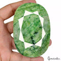 Natural Green Brazilian Emerald Oval Faceted Earth Mined 1900 Ct Huge Gemstone