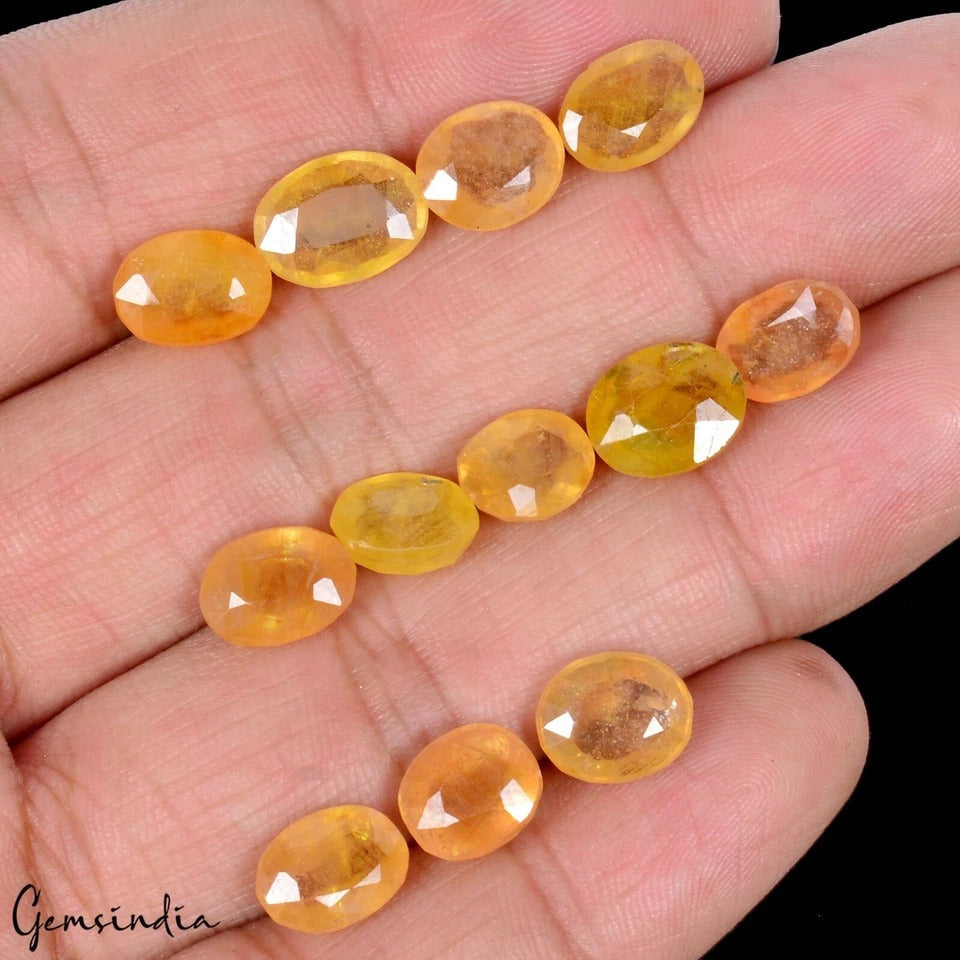 Large lot Natural Top Quality Yellow Sapphires Untreated Loose Gemstone 37.50 Ct