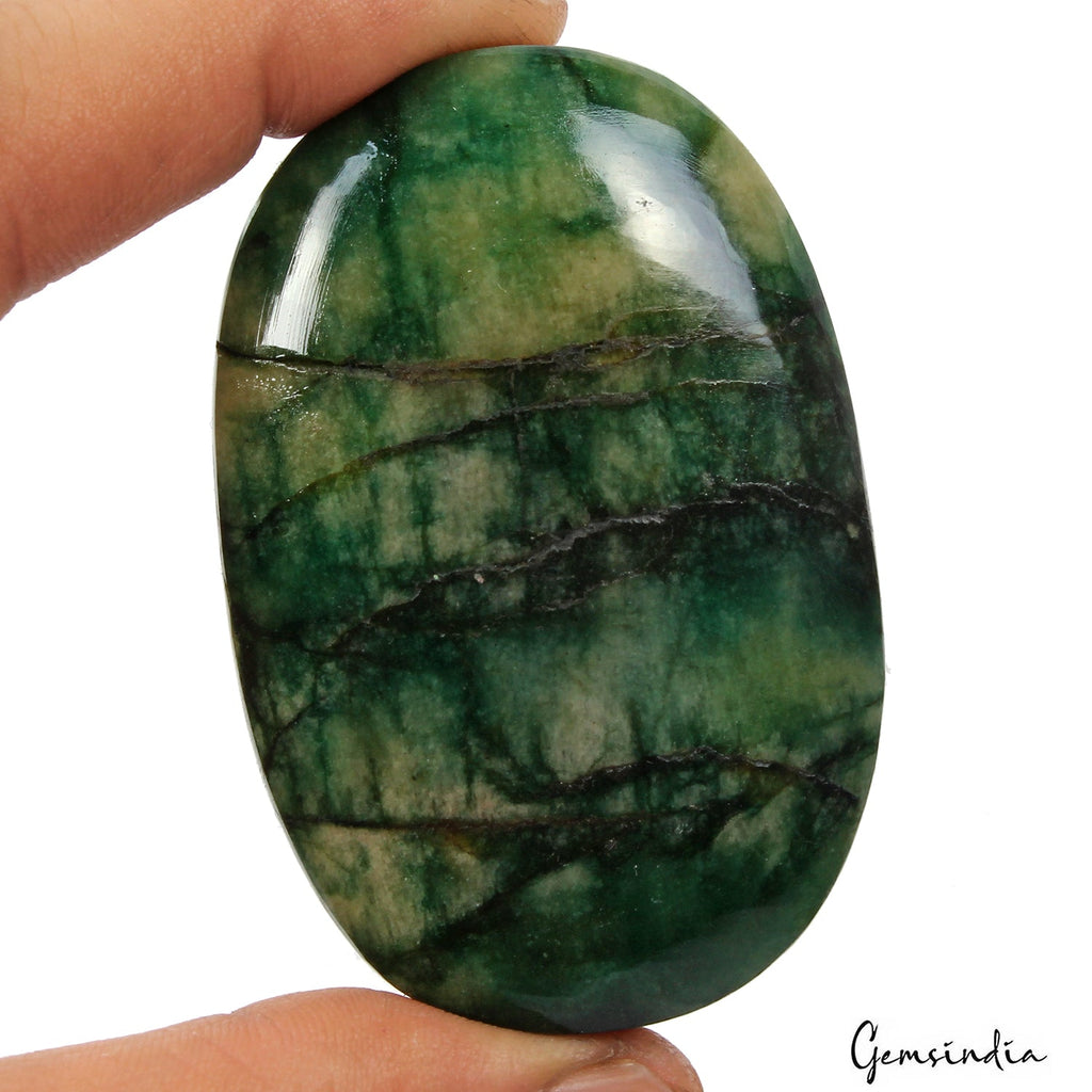 930 Ct Natural Green Zambian Emerald Oval Cab Earth Mined Huge Loose Gemstone