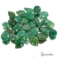 100 Cts/27 Pcs Natural Brazilian Green Emerald Pear Faceted Cut Gems For Jewelry