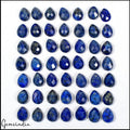241.70 Ct Natural Blue Lapis Lazuli Pear Checker Cut Calibrated Loose Gems Lot