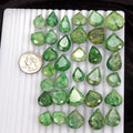 520 Cts Natural Green Emerald Pear Cut Loose Faceted 14-22mm Gemstones Lot~33 Pc