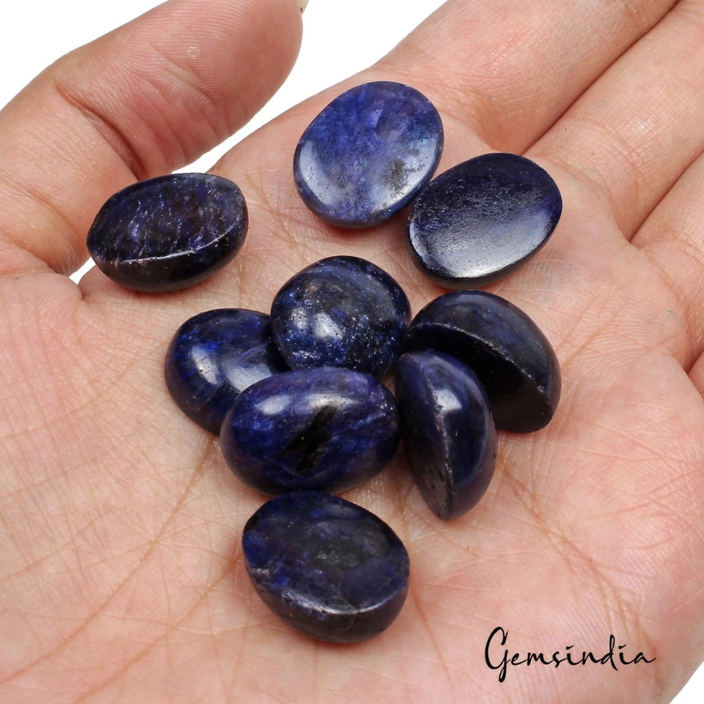 Natural Blue Sapphire Oval Cab Loose Gemstone Lot For Making Jewelry 168.80 Cts