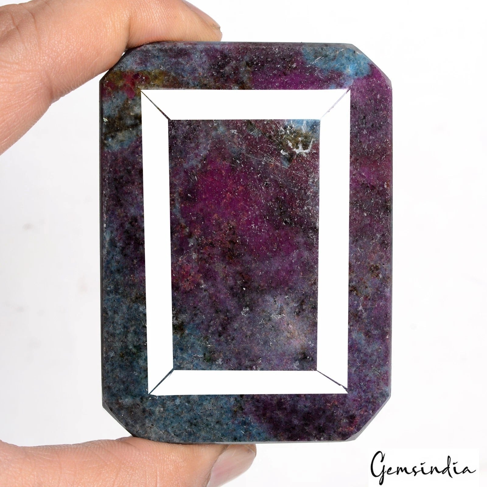 2420 Ct Natural Ruby Kyanite Octagon Cut Faceted Earth Mined Huge Loose Gemstone