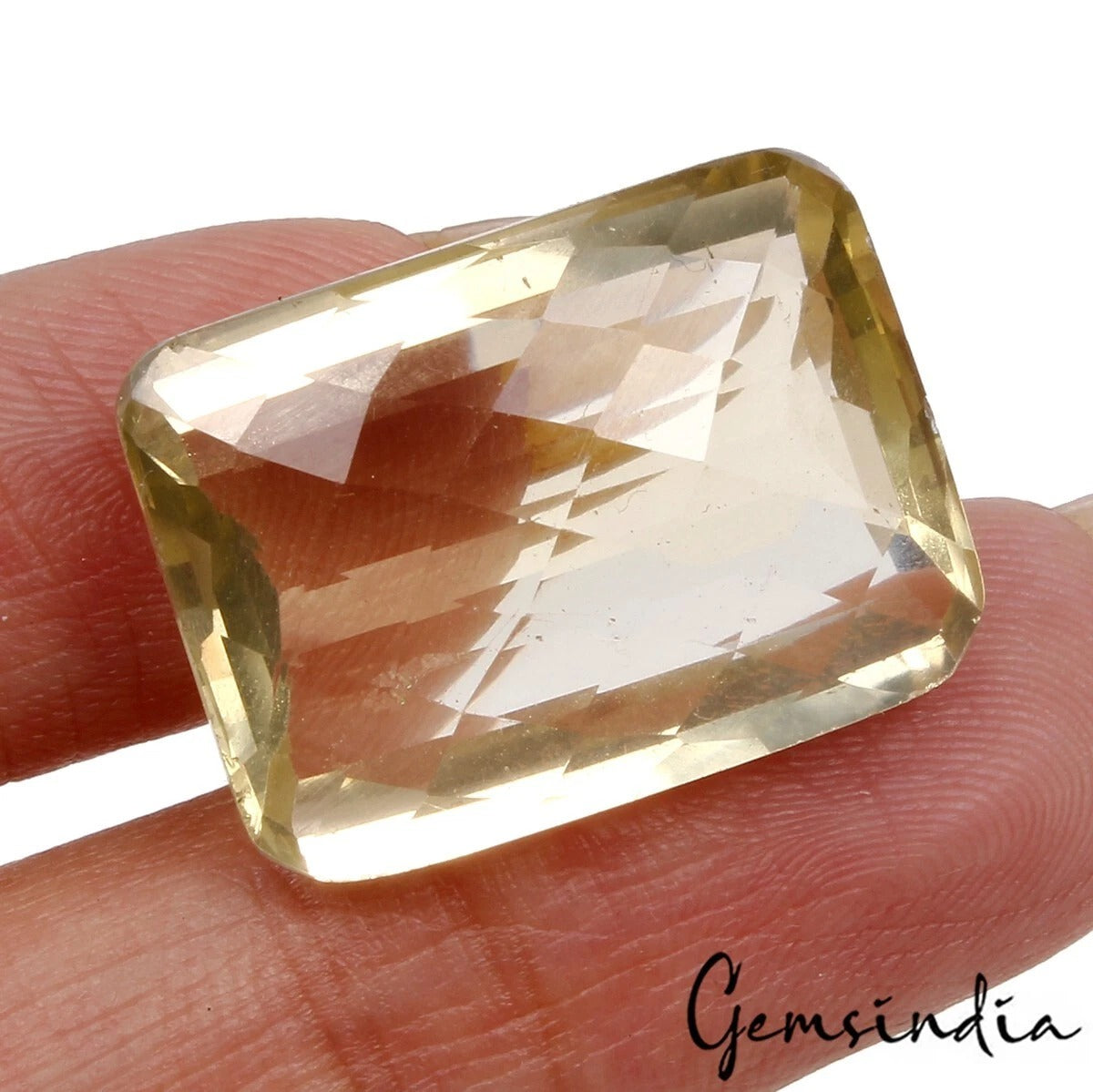 Citrine Loose Gemstone, Untreated, Yellow — 21x16x9 mm, 27.60 Ct