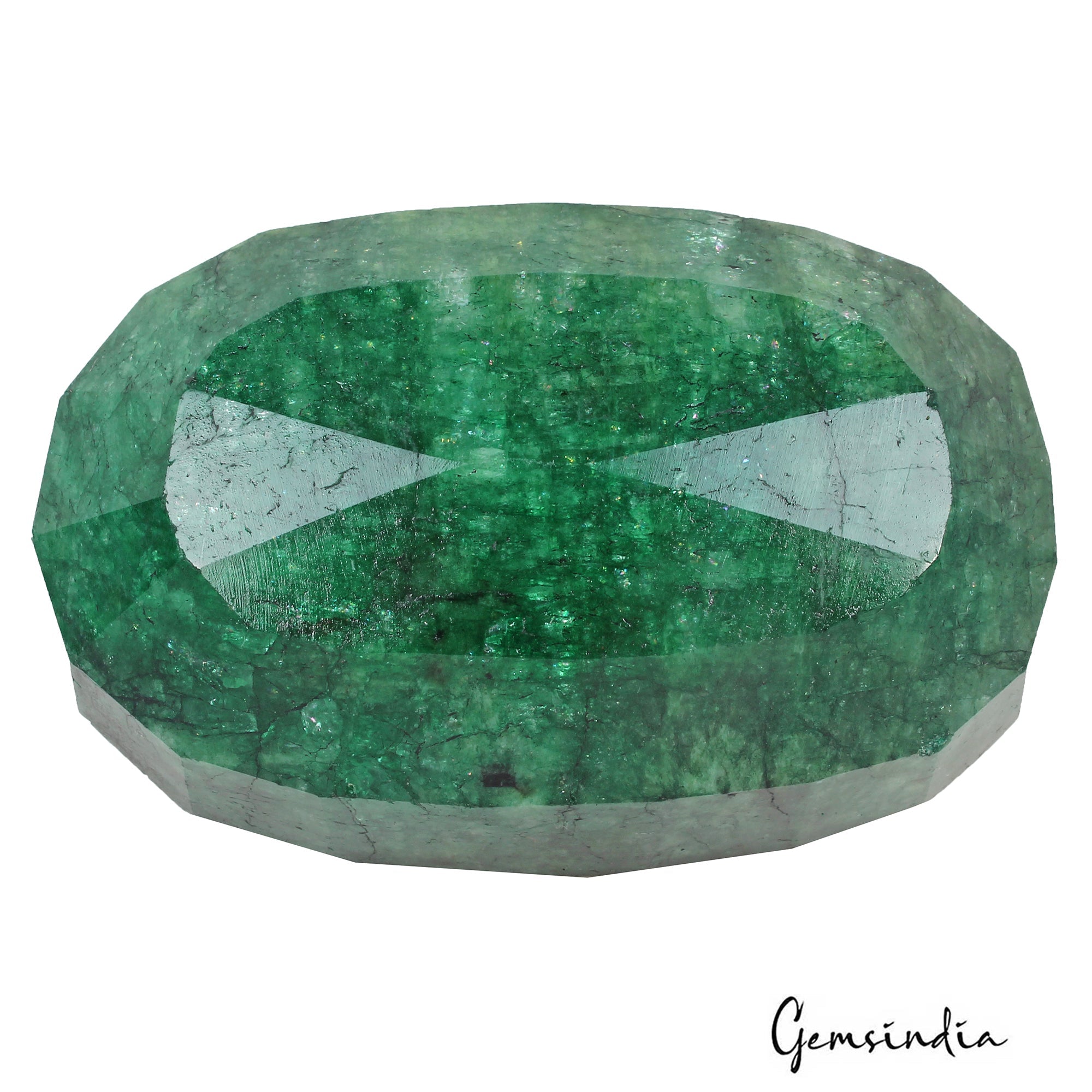 760 Ct Natural Green Brazilian Emerald Oval Cut Faceted Earth Mined Huge Gems