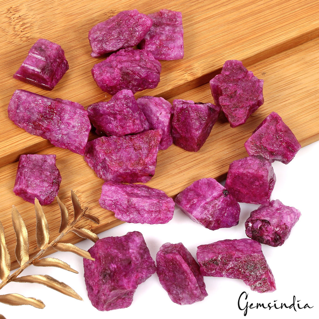 Red Beryl Rough Collection 1000Ct Natural Crystals Mineral Specimen Raw Gems Lot