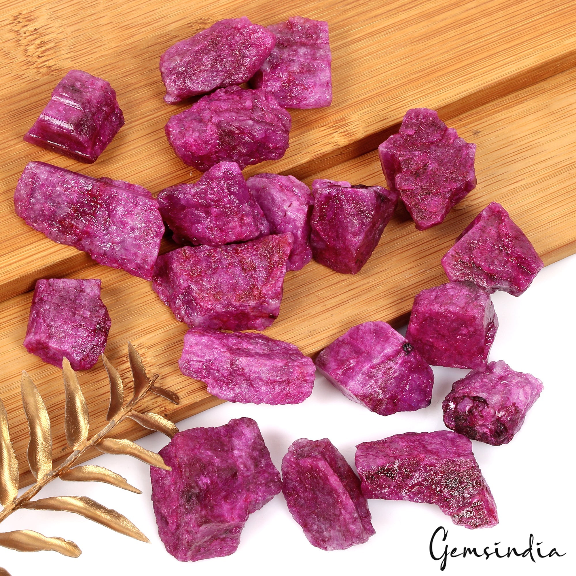 Red Beryl Rough Collection 1000Ct Natural Crystals Mineral Specimen Raw Gems Lot