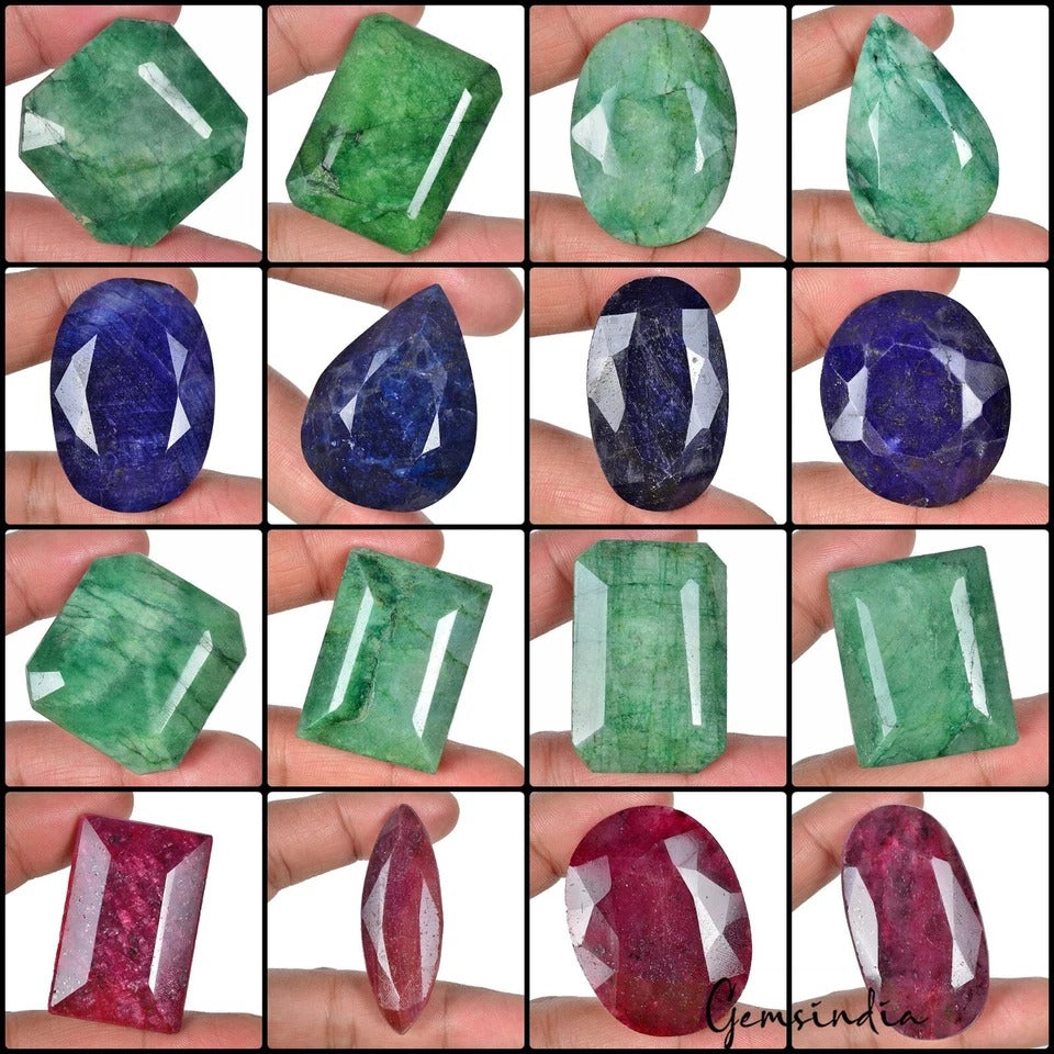 Ruby Lot, Loose Gemstone — 16 Pieces, 34mm to 53mm, 2673 Ct