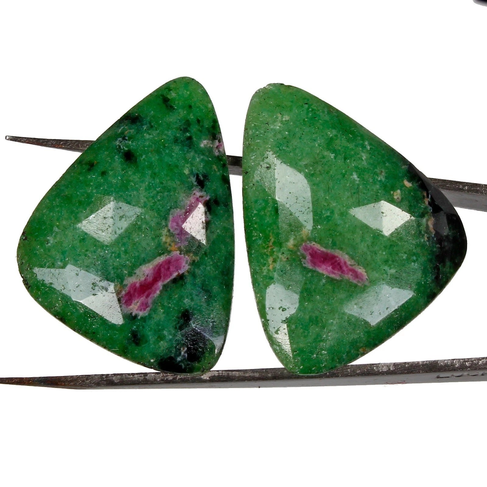 Ruby Lot, Loose Gemstone, Untreated — 2 Pieces, 30 x 24mm, 68.00 Ct