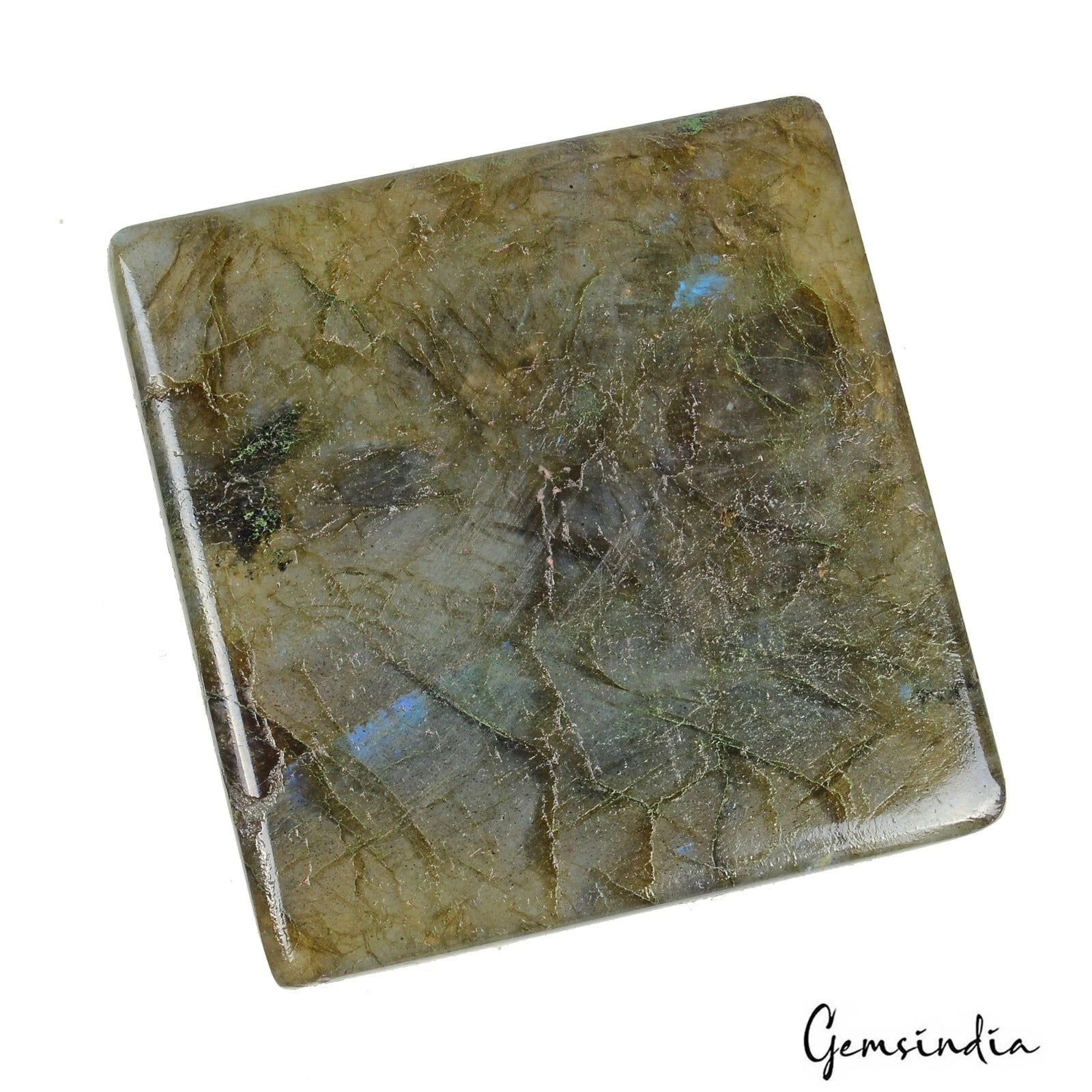 270 Cts Natural Untreated Multi Shine Labradorite Rectangle Cab Loose Gemstone