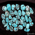 600 Ct/35 Pcs Natural Blue Spiderweb Arizona USA Turquoise Mix Cab Loose Gem Lot