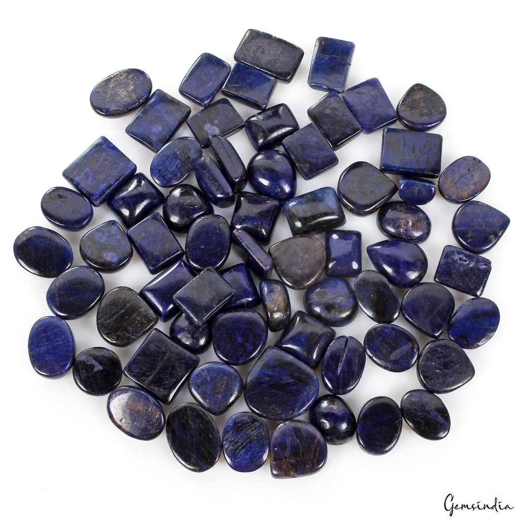 1000 Ct Natural Blue Sapphire Mix Cab 12mm- 19mm Loose Wholesale Gemstones Lot