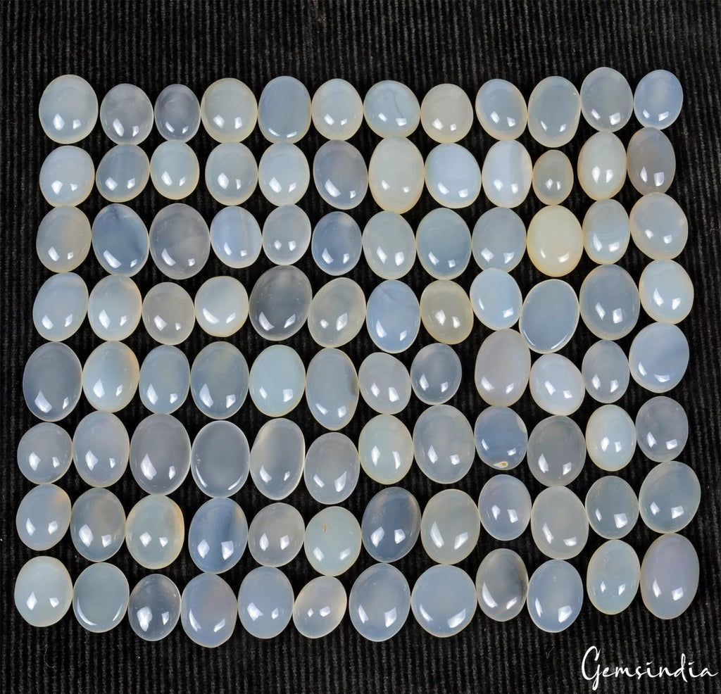 1000 Cts/96 Pcs Natural Silky Moonstone Oval Cabochon Loose Wholesale Gemstones