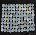 1000 Cts/96 Pcs Natural Silky Moonstone Oval Cabochon Loose Wholesale Gemstones