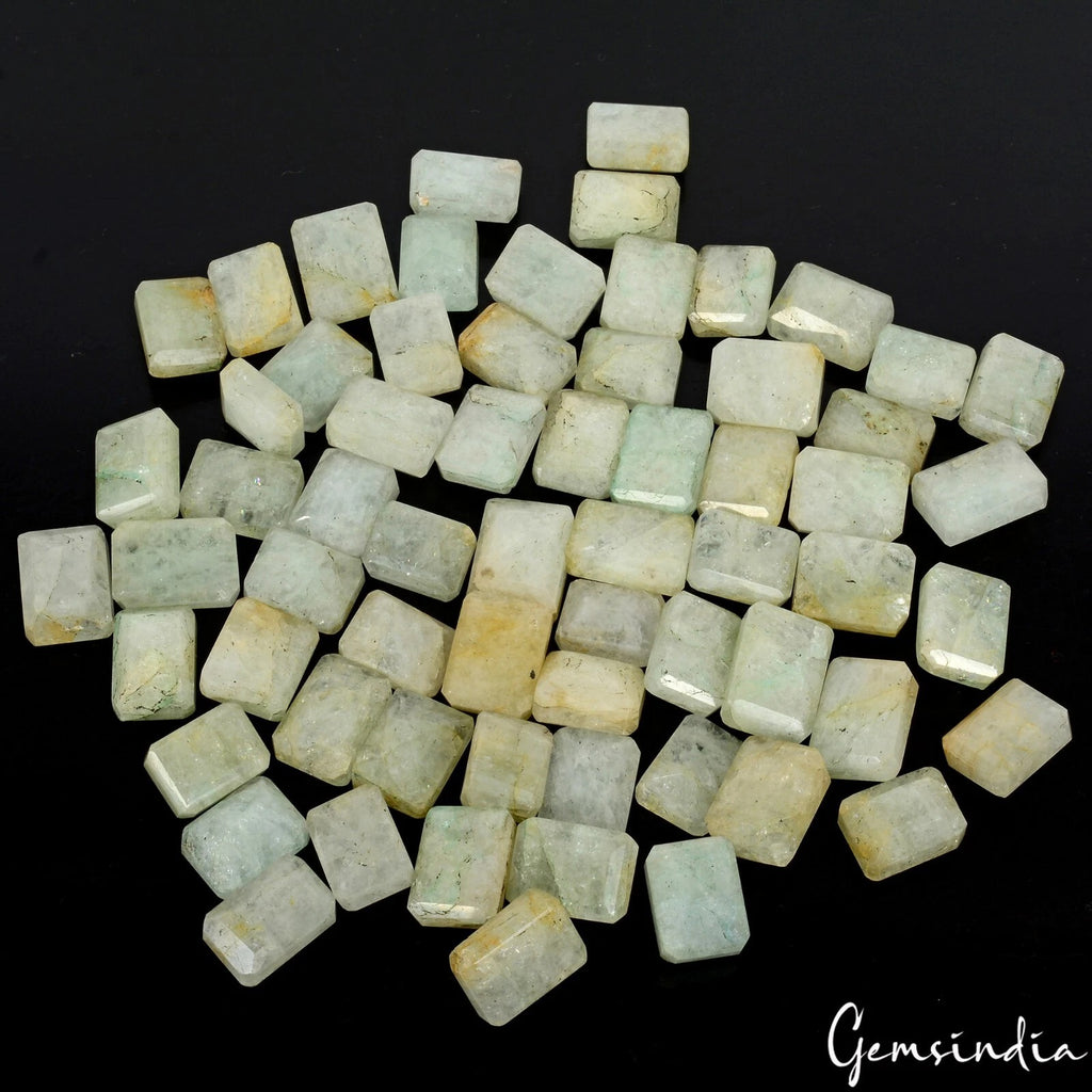 Beryl Lot, Loose Gemstone, Untreated, Yellow — 64 Pieces, 14mm to 18mm, 1000 Ct, Brazil