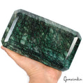 Earth mined 2.9 kilo Natural Green Emerald Octagon Cut Brazilian Large Gemstone
