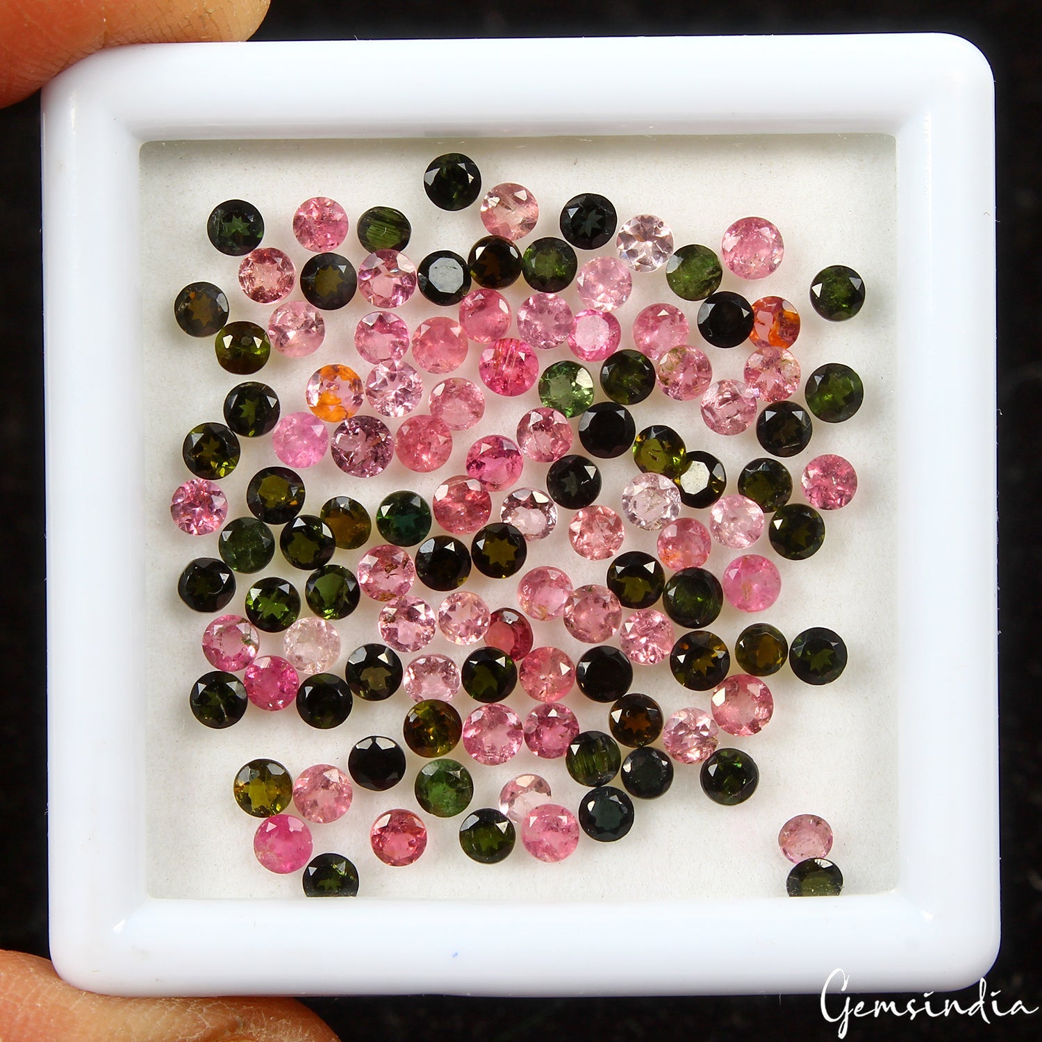 Set 115 Pc Natural Tourmaline Multi Color Vibrant Round 2.5-3mm Loose Gemstones